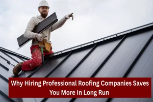 Why Hiring Professional Roofing Companies Saves You More In Long Run